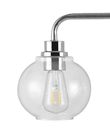 Sandrine Iron/Seeded Glass Cottage Rustic LED Vanity Light